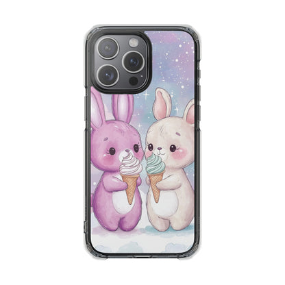 Rabbits Enjoy Ice Cream iPhone Case - Impact