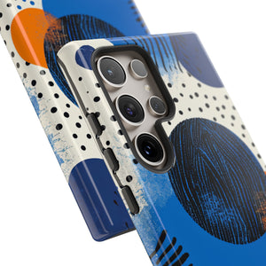 Blue Tranquil Geometry - Protective Phone Case