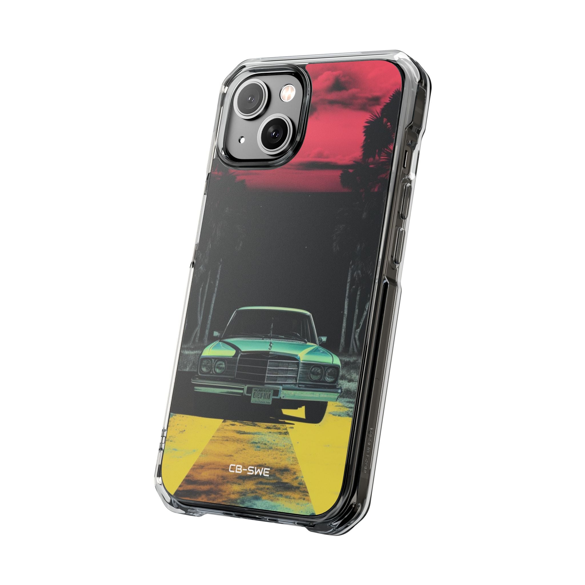 Retro Futuristic Nightscape iPhone Case - Impact
