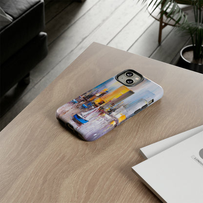 Oil Painting - Manhattan Bay - Protective Phone Case