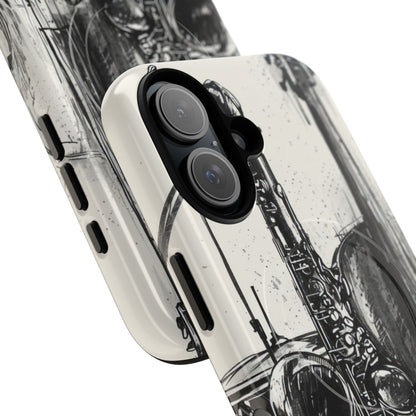 Jazz Instrument Line Symphony iPhone 16 | Tough+ Phone Case