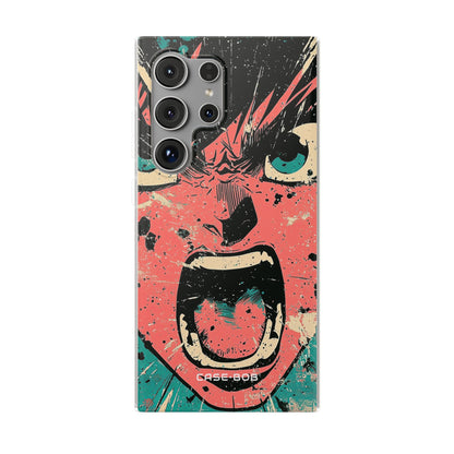 Screaming Face Pink Samsung S24 Ultra Case - Soft