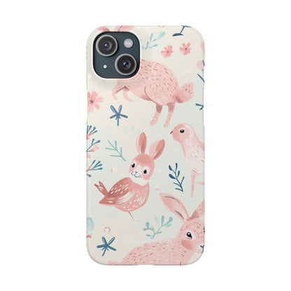 Pastel Whimsical Nature - Slim iPhone 15 Phone Case