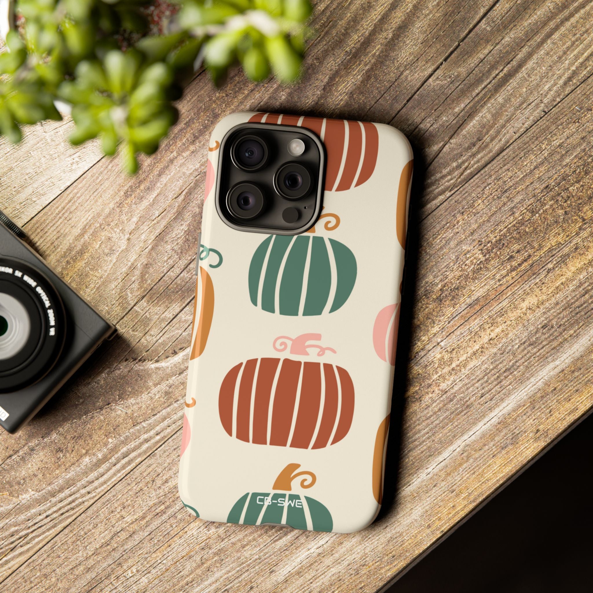 Whimsical Pumpkin Harmony - iPhone Case