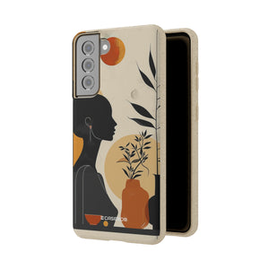 Modern Silhouette Tranquility | Biodegradable Phone Case