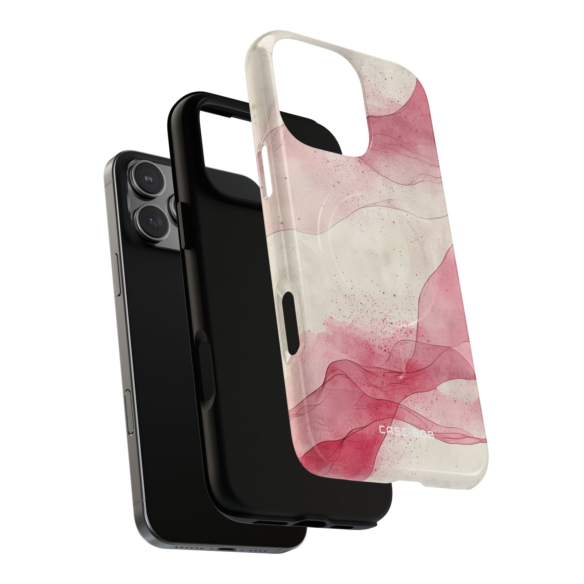 Crimson Waves iPhone 16 Pro Max Case - Tough+