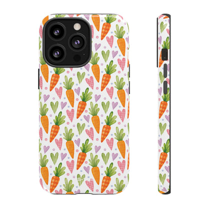 Carrots Embrace Hearts - iPhone Case