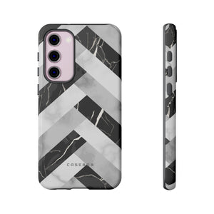 Grey Herringbone - Protective Phone Case