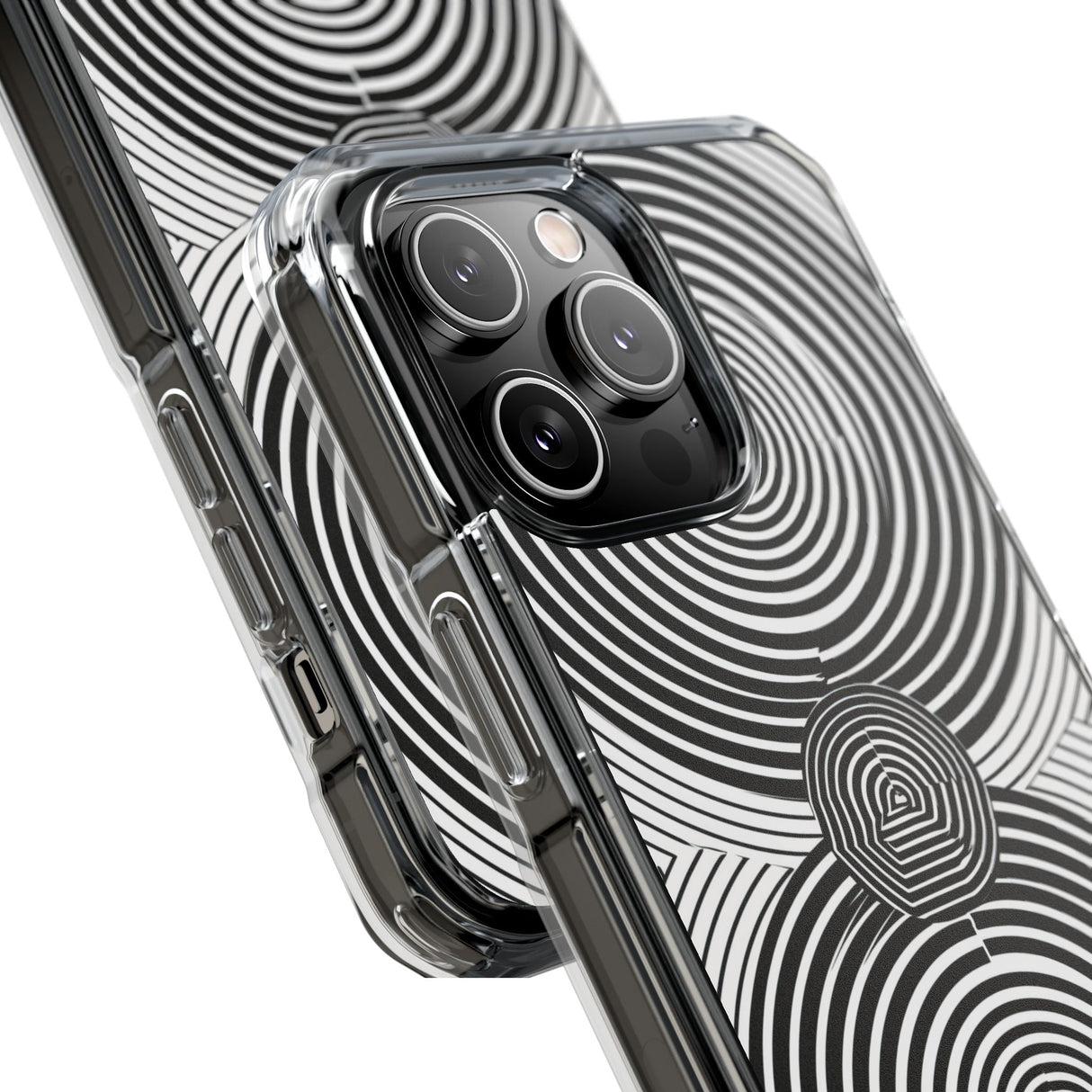 Hypnotic Geometry - Phone Case for iPhone (Clear Impact - Magnetic)