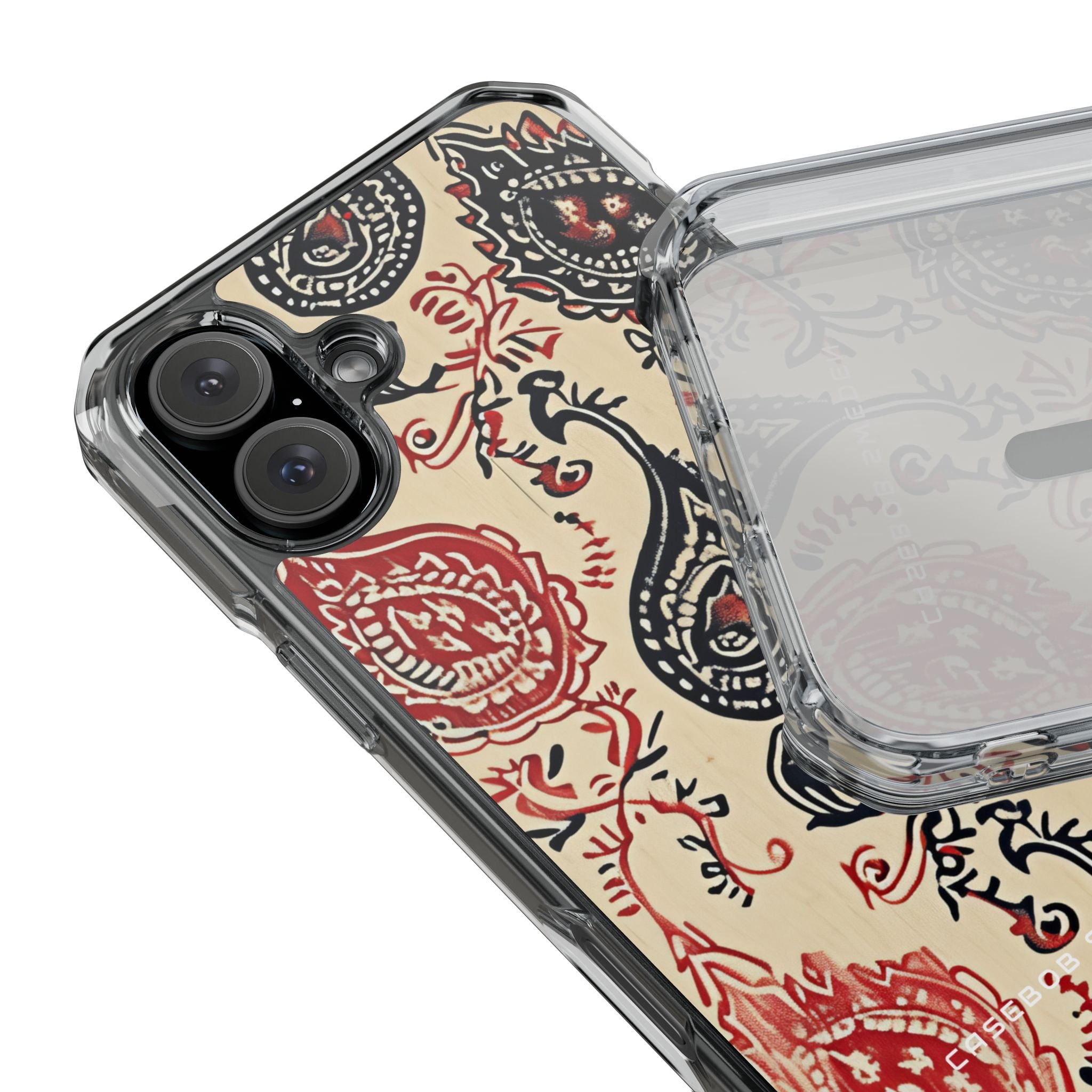 Vintage Paisley Elegance iPhone 16 - Clear Impact Phone Case