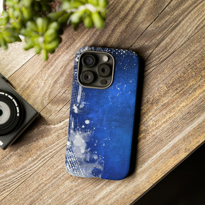 Grunge Blue - Protective Phone Case