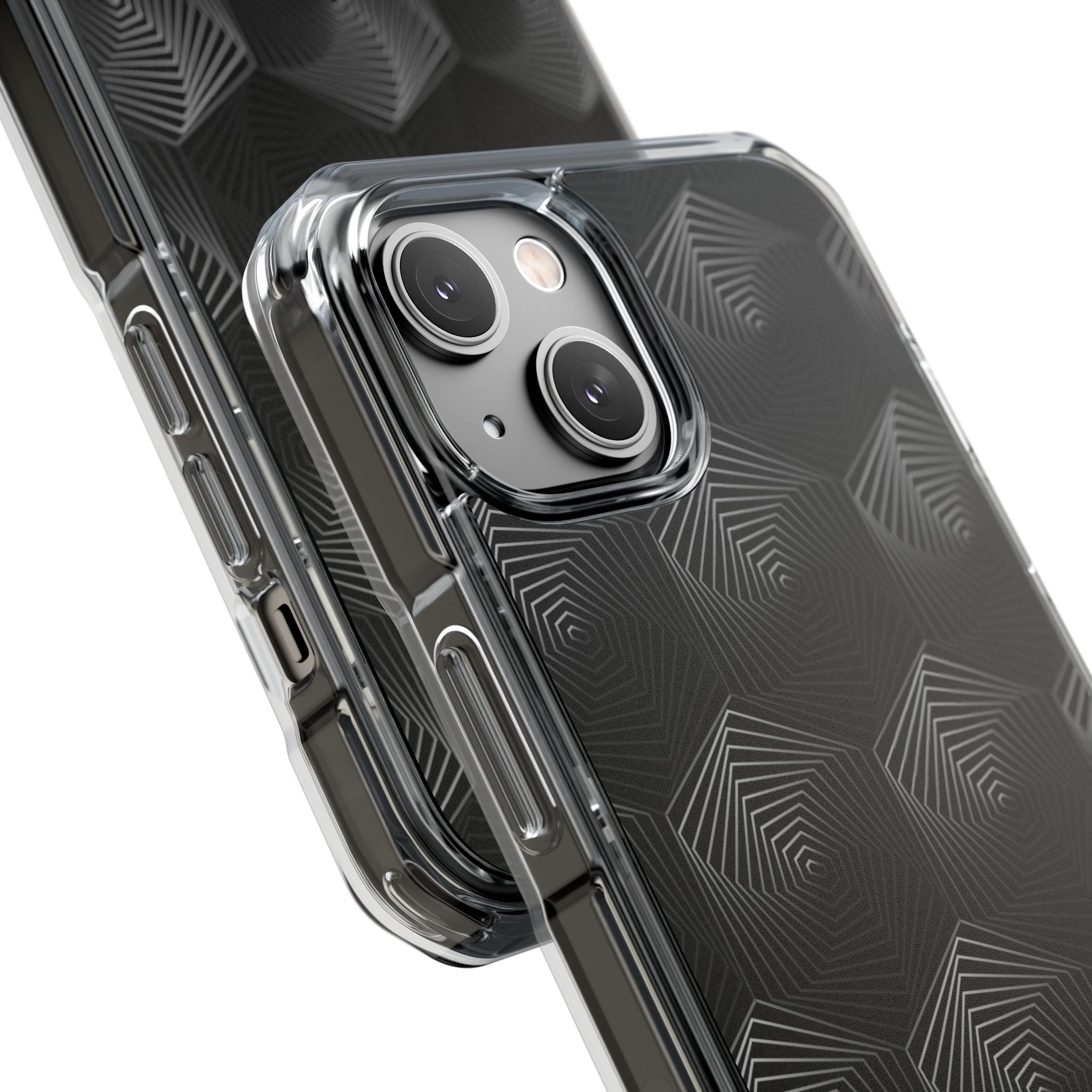 Geometric Spiral Illusion iPhone Case - Impact