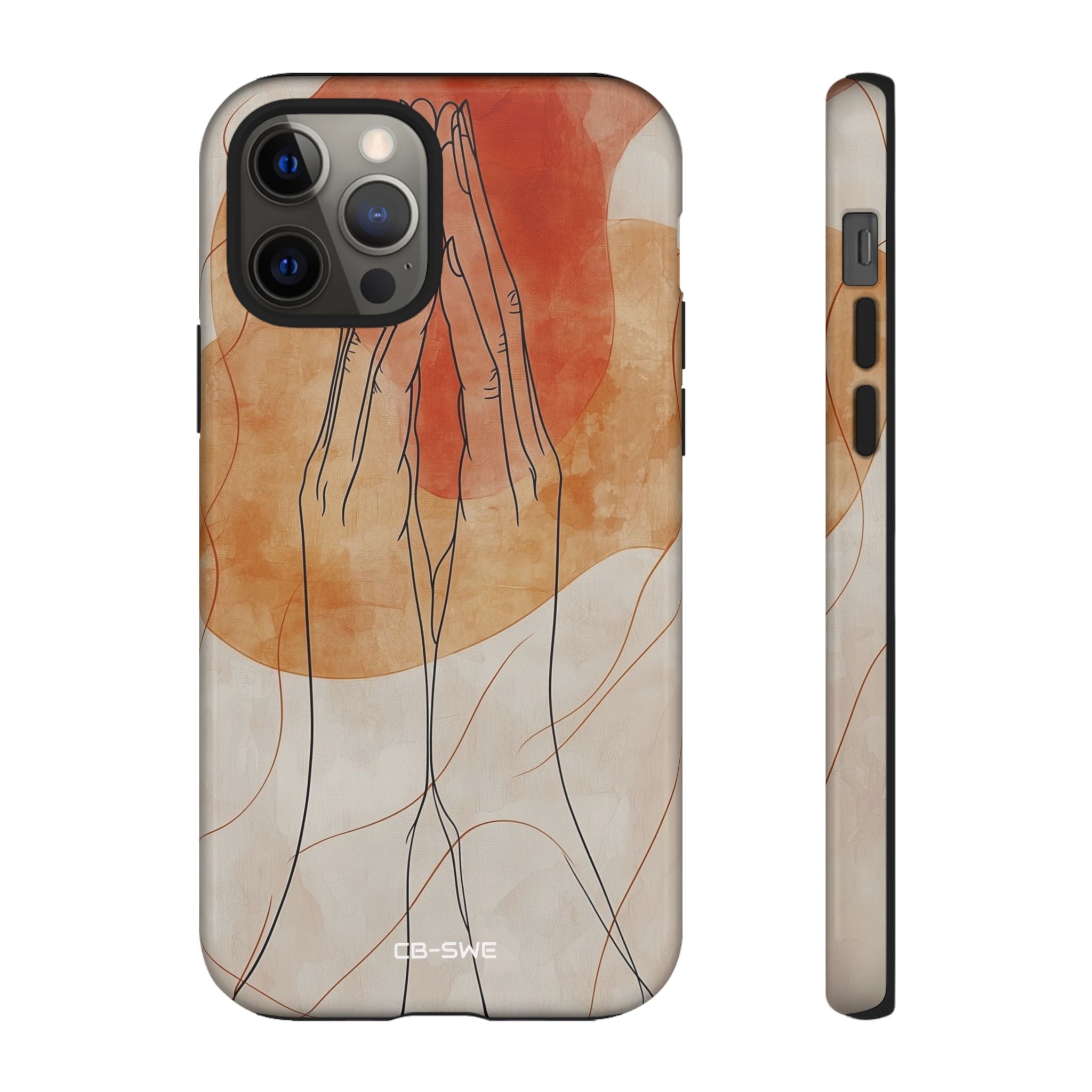 Hands Embrace Light - iPhone Case