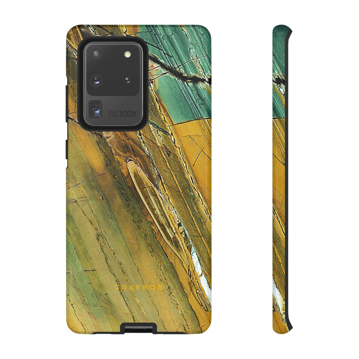 Cracked Yellow - Protective Phone Case