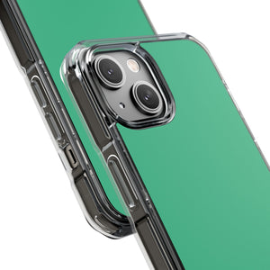 Ozeangrün | Handyhülle für iPhone (Clear Impact Case – Magnetisch) 