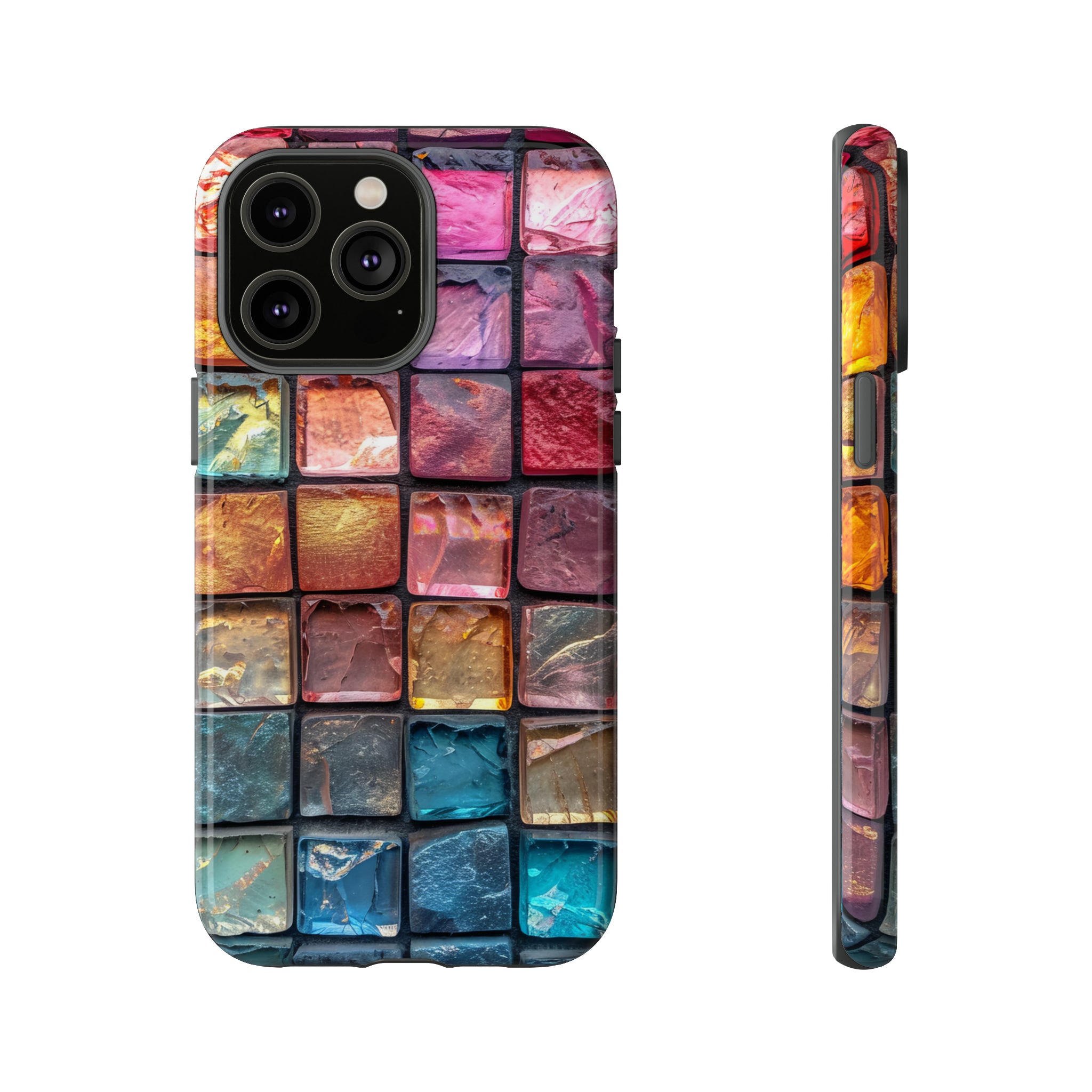 Pastel Mosaic Elegance - Protective Phone Case