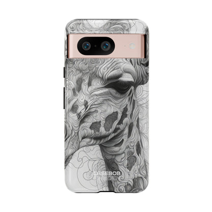 Swirling Giraffe Art Google Pixel 8 - Tough