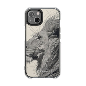 Majestic Linework - Phone Case for iPhone (Clear Impact - Magnetic)