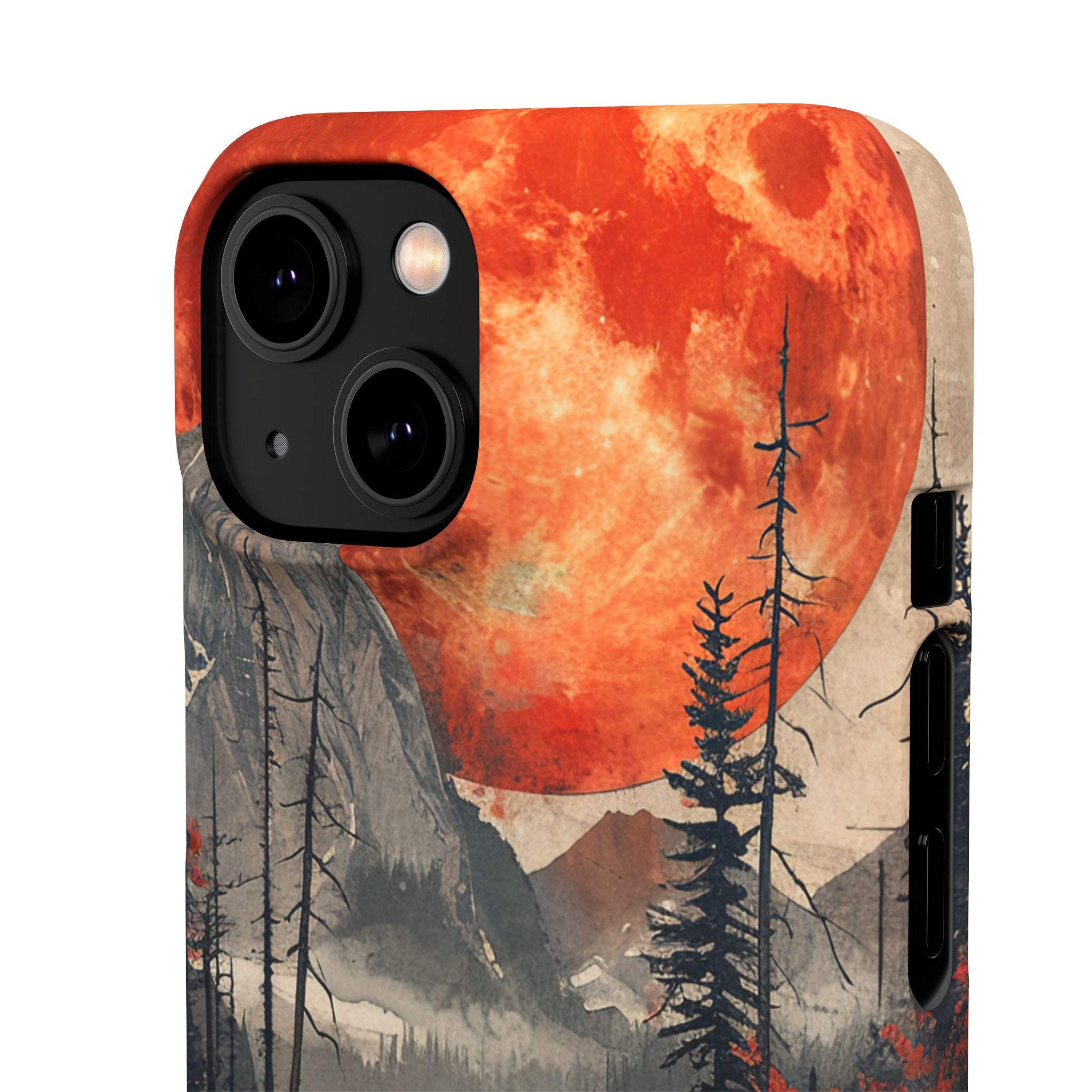 Celestial Glow Over Reflective Landscape iPhone 14 - Slim Phone Case