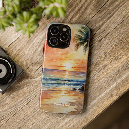 Sunset Palm iPhone 16 Pro Max Case - Tough