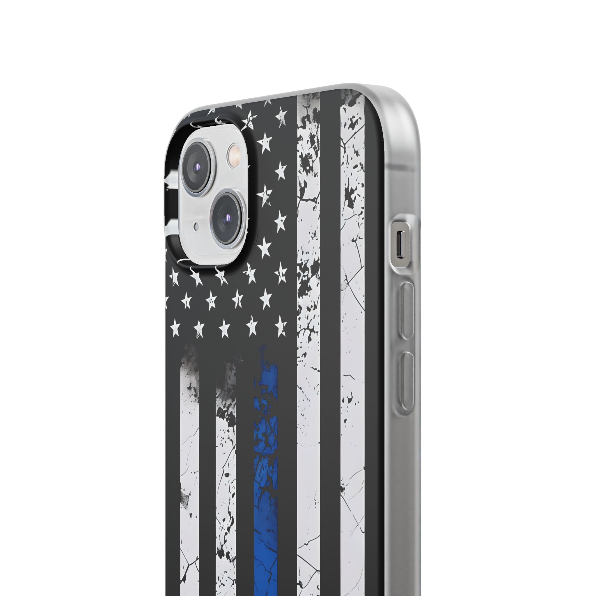 Blue Stripe Flag iPhone 14 Plus Case - Soft