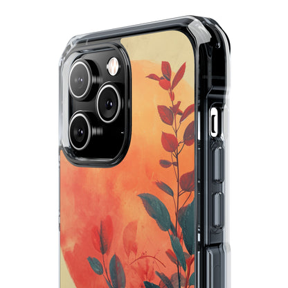 Orange Sun Harmony - Clear Impact iPhone 14 Phone Case