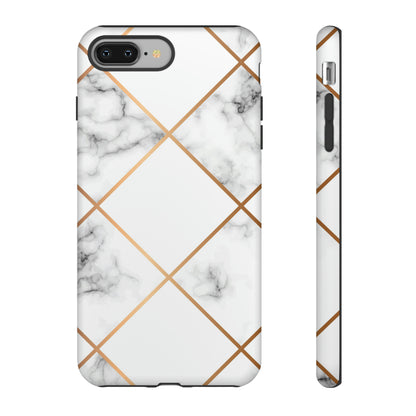 White Marble - Protective Phone Case