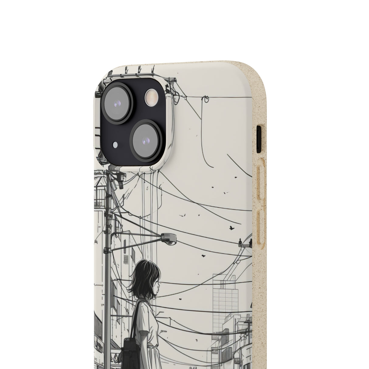 Urban Solitude Sketch | Biodegradable Phone Case