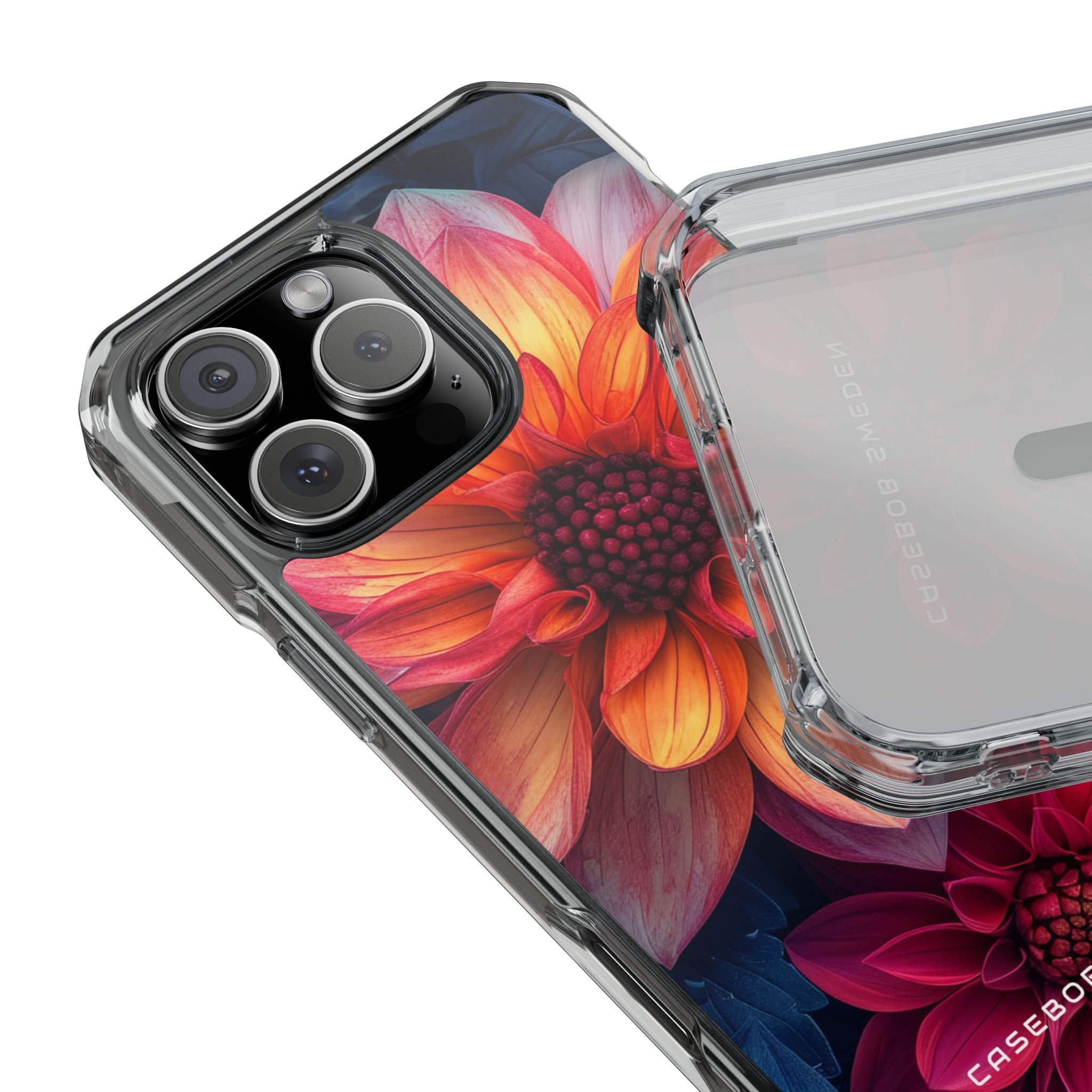 Fiery Bloom Harmony iPhone 16 - Clear Impact Phone Case