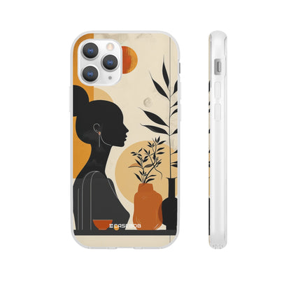 Modern Silhouette Tranquility | Flexible Phone Case for iPhone