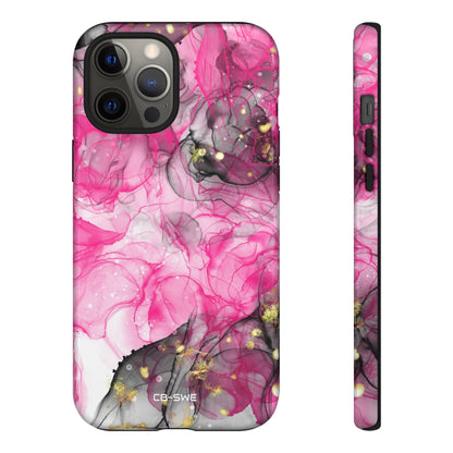 Vibrant Pink Swirls - iPhone Case