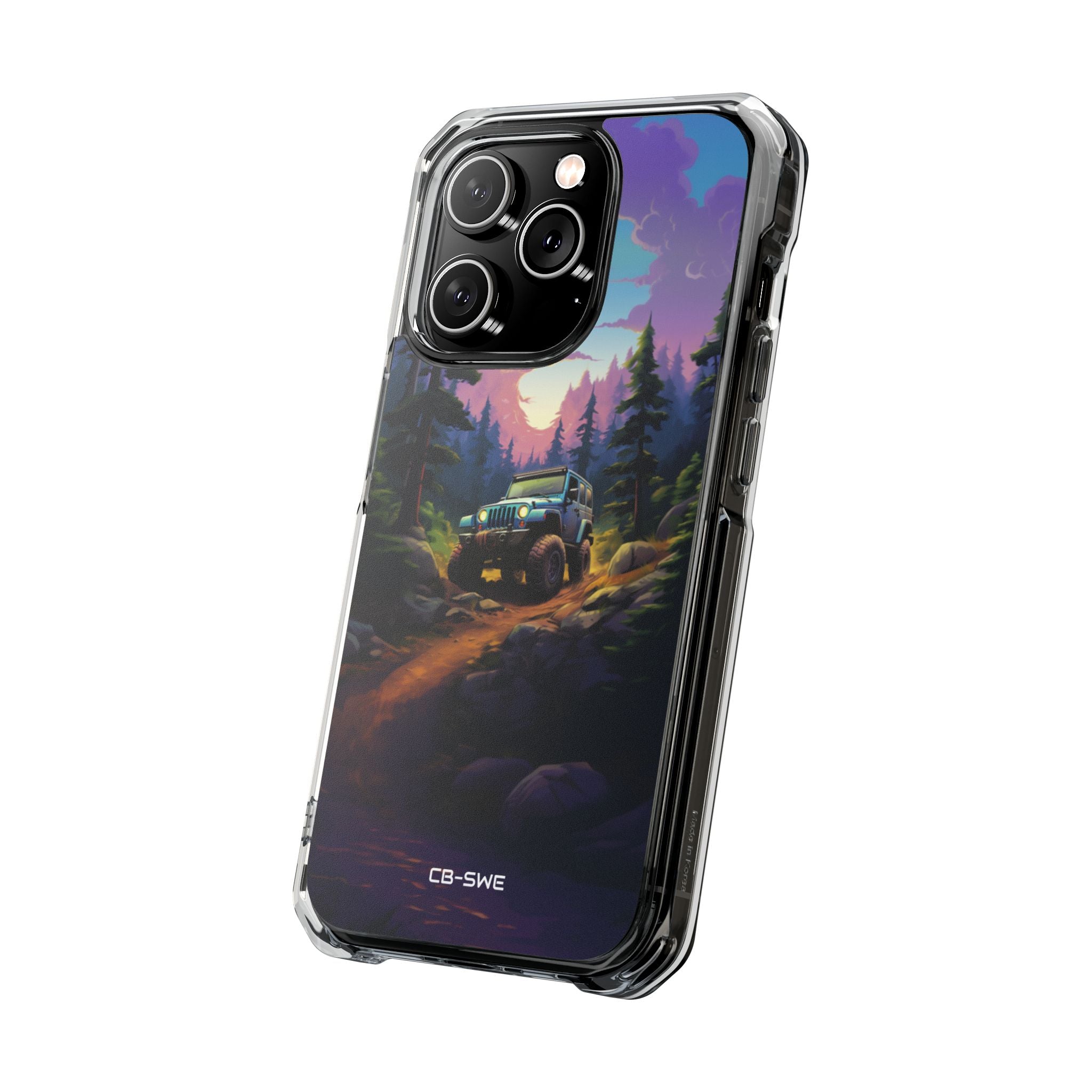 Sunset Forest Drive iPhone Case - Impact