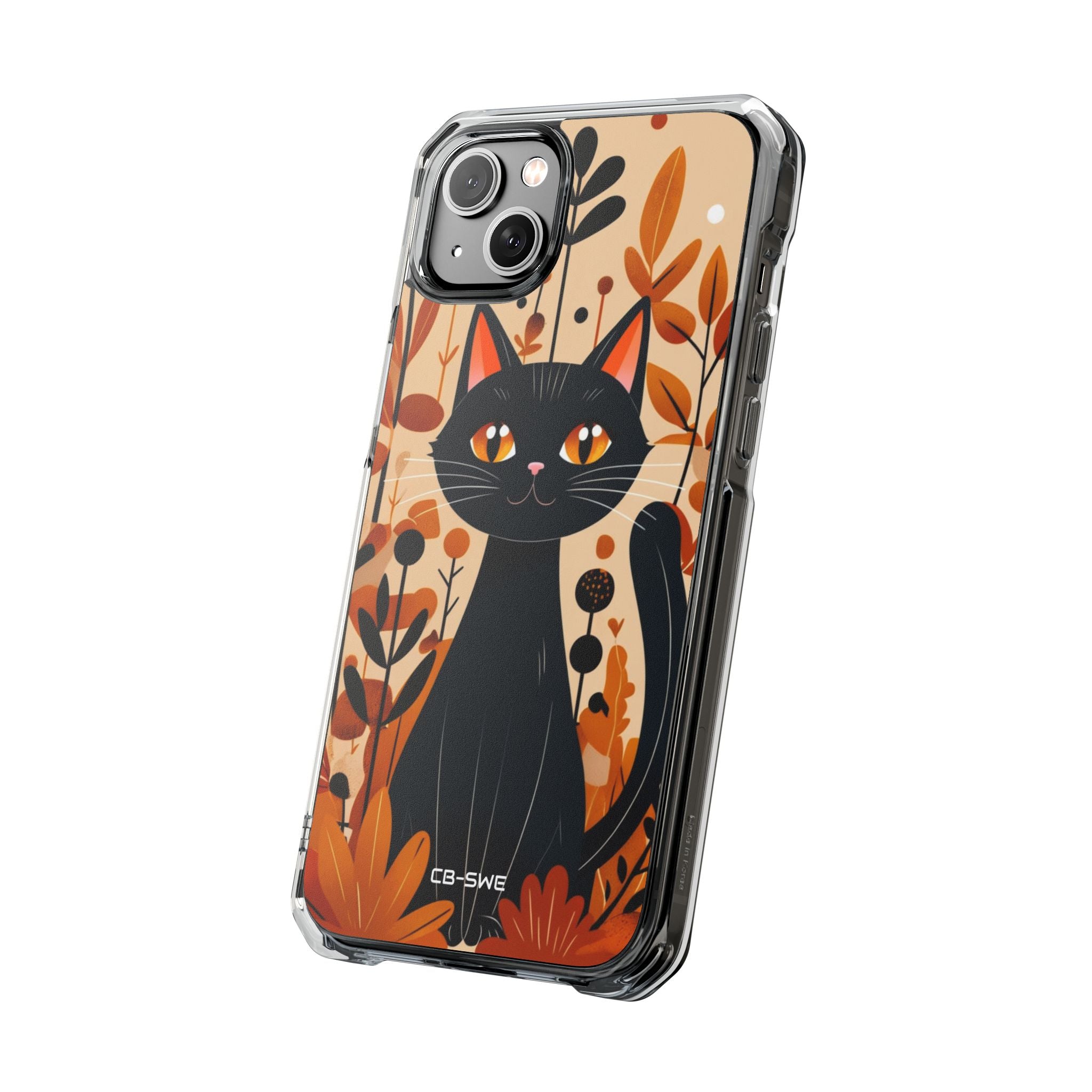 Autumnal Cat Whimsy iPhone Case - Impact