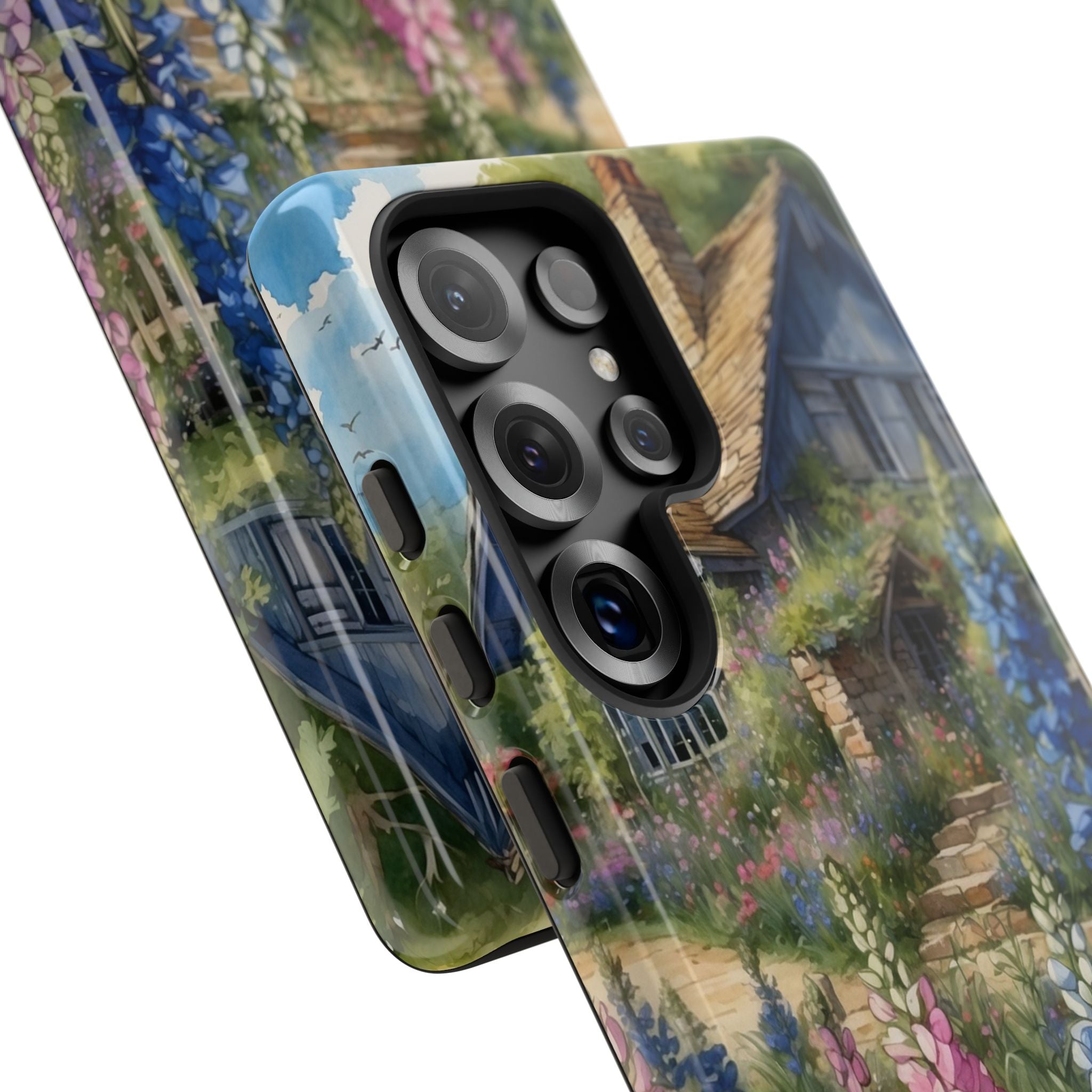 Cottage Surrounded Blossoms - Samsung Case