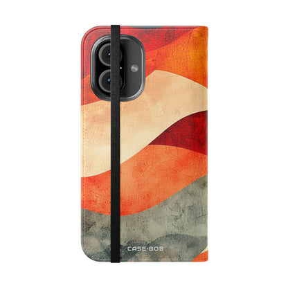 Crimson Ripples - iPhone 16  Case - Wallet