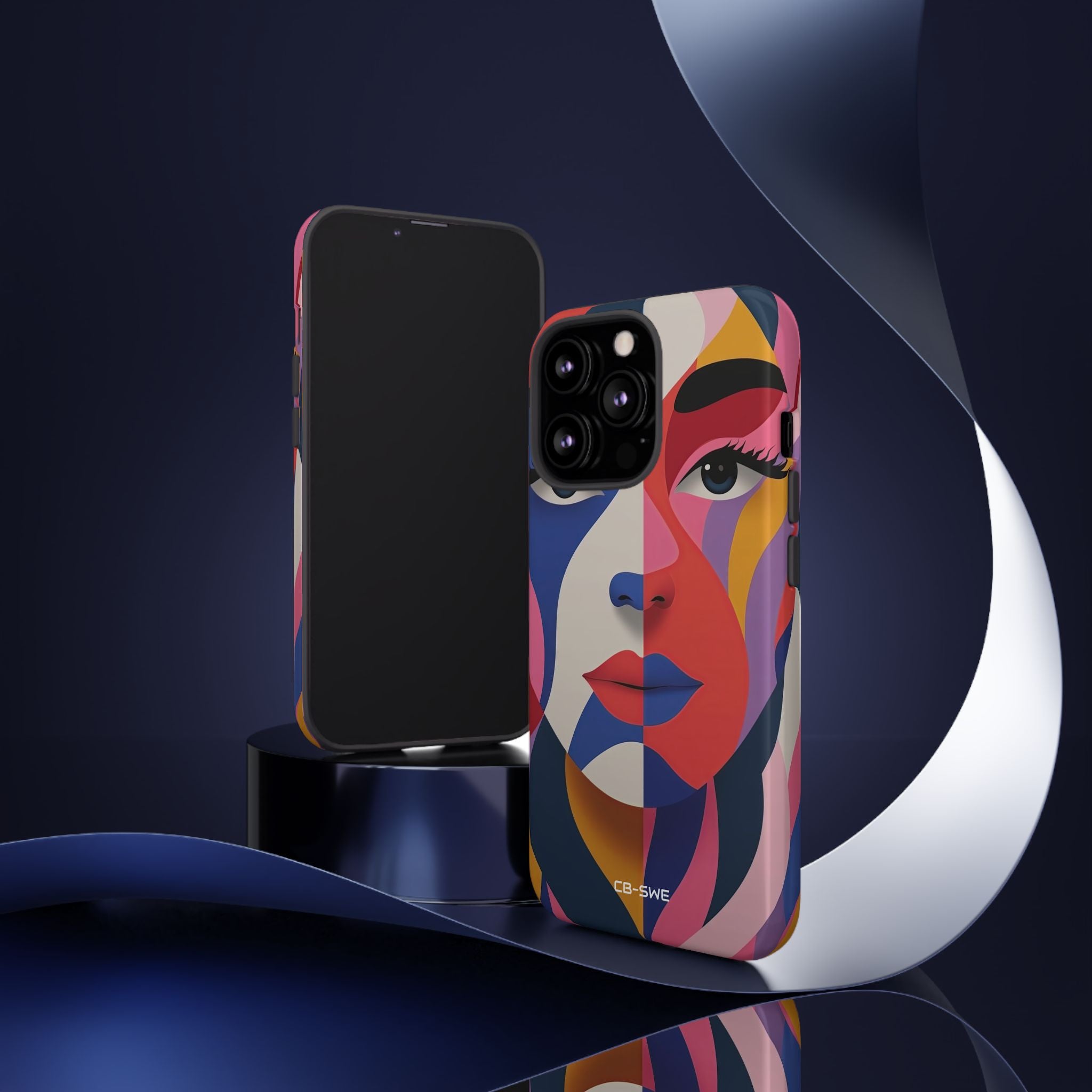 Color Swirls Embrace - iPhone Case