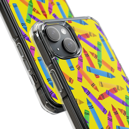 Crayons Scatter Playfully iPhone Case - Impact
