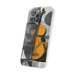 Cello-Abstraktion | Flexible Handyhülle für iPhone