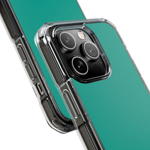 Persian Green | Handyhülle für iPhone (Clear Impact Case – magnetisch) 