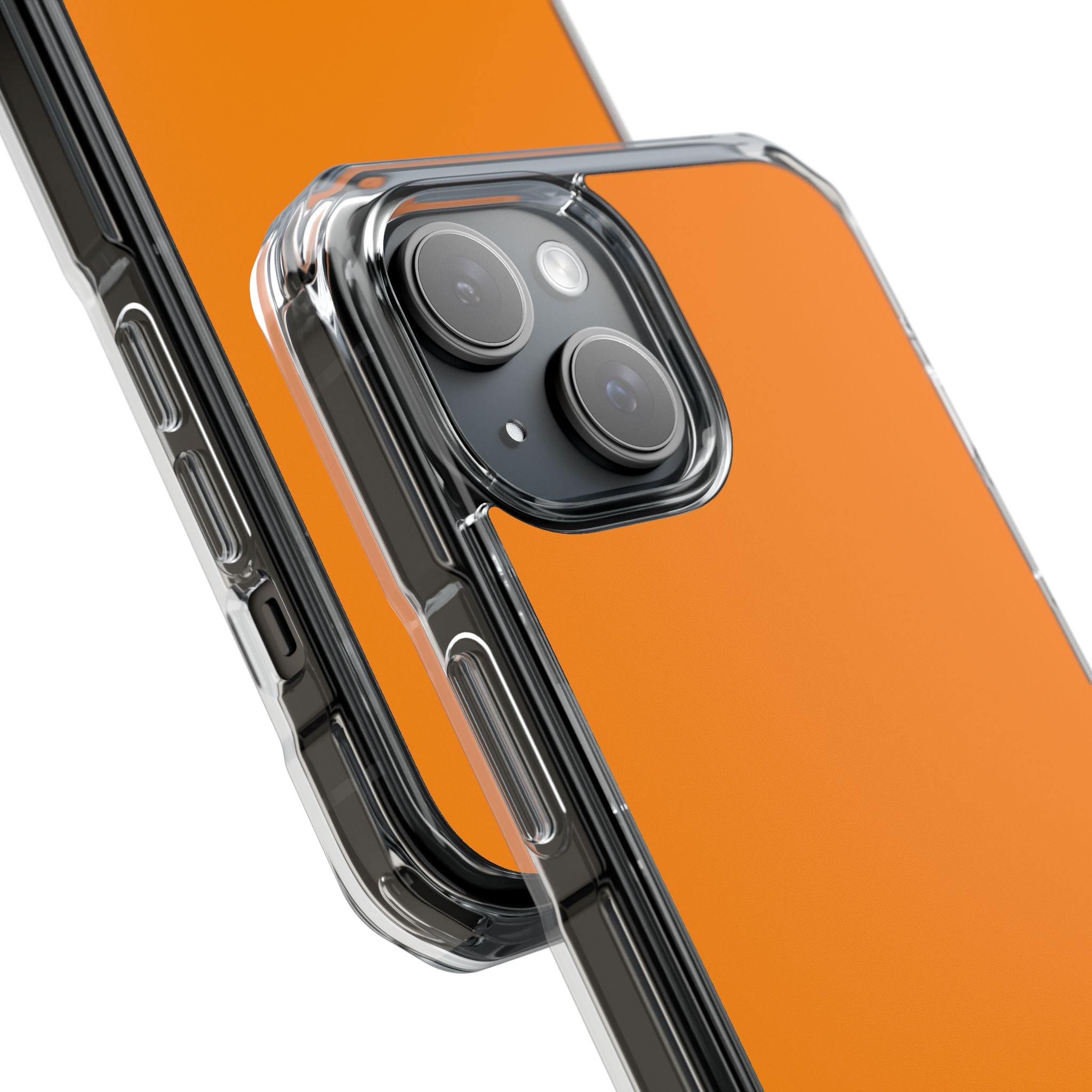 Dark Orange - Clear Impact Case for iPhone