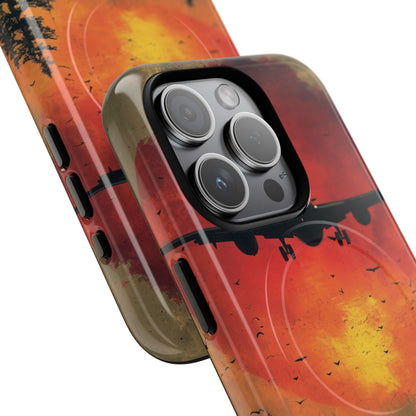 Crimson Sky Flight iPhone 15 - Tough+