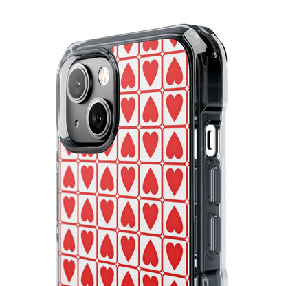Hearts In Squares iPhone Case - Impact