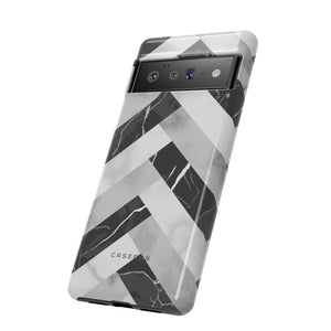 Grey Herringbone - Protective Phone Case