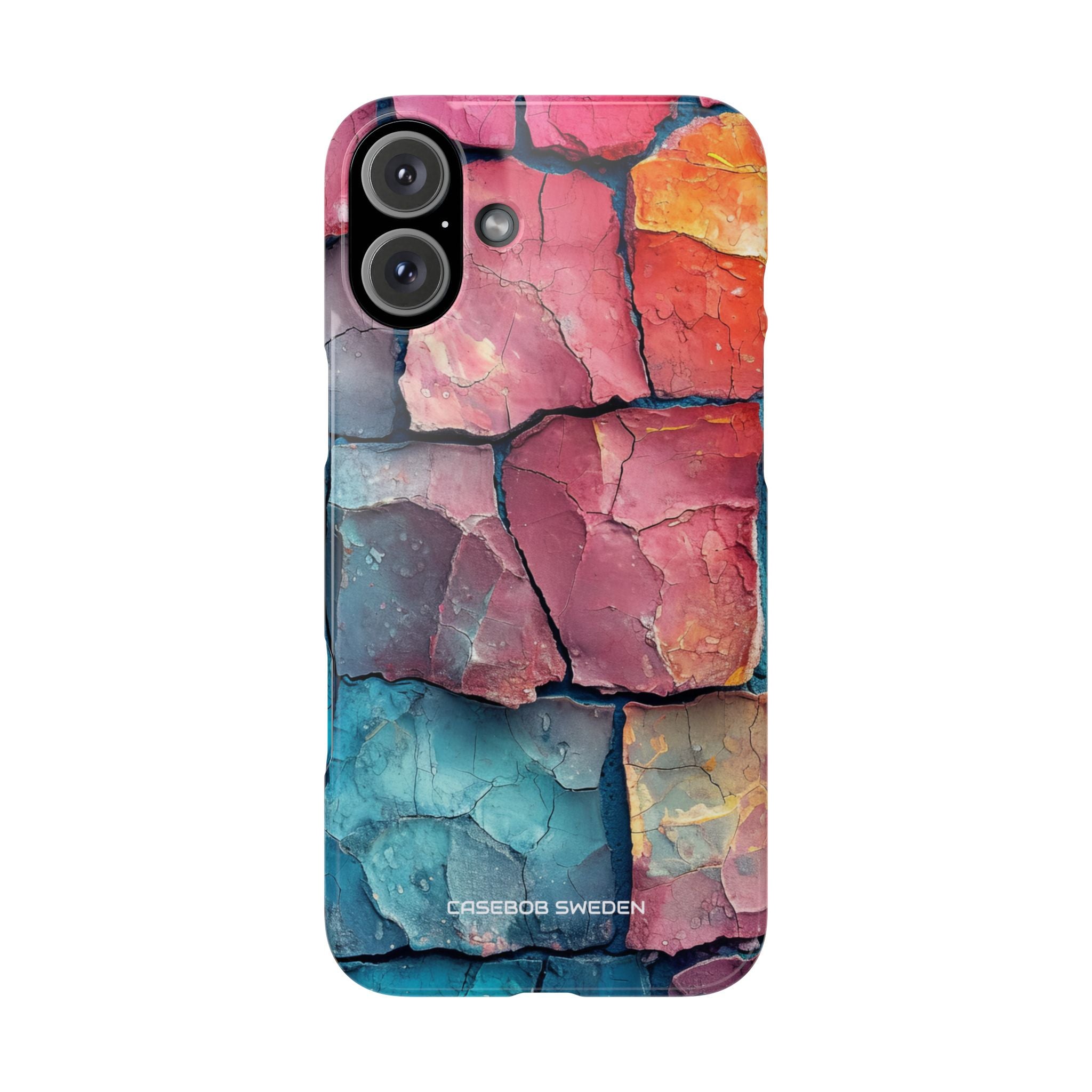 Cracked Earth Mosaic - Slim iPhone 16 Phone Case