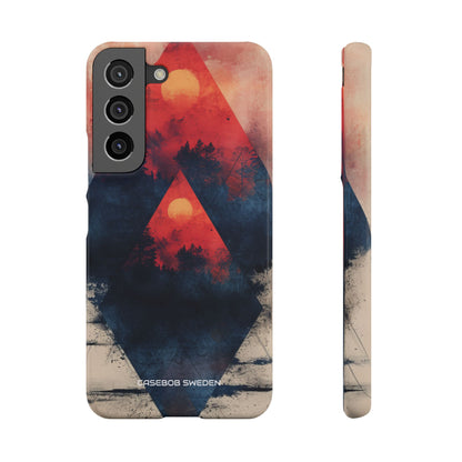 Red Sky Serenity - Slim Samsung S22 Phone Case