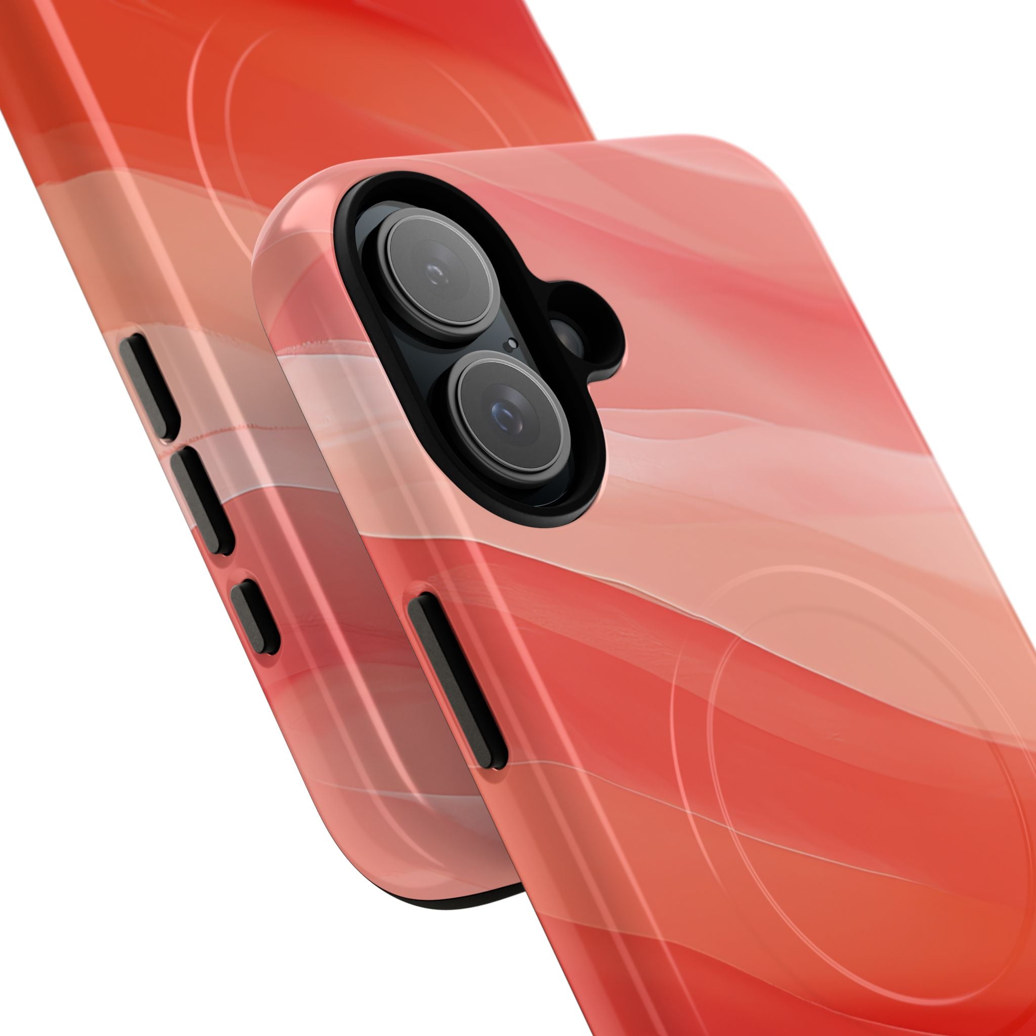 Flowing Coral Waves iPhone 16 - Tough+