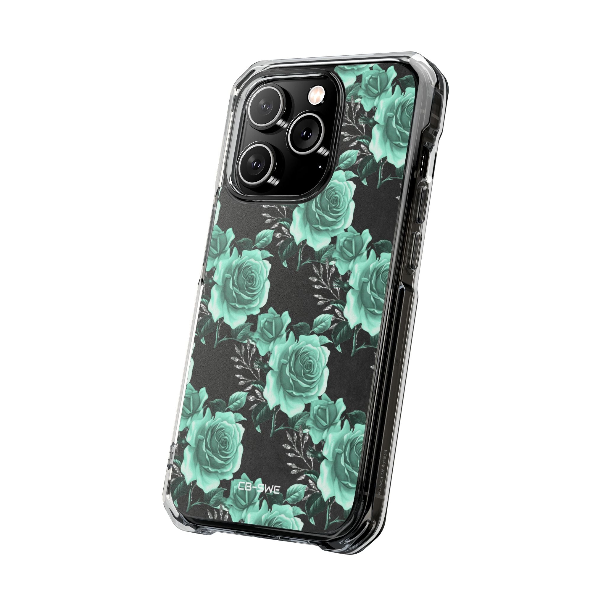 Turquoise Rose Symphony iPhone Case - Impact