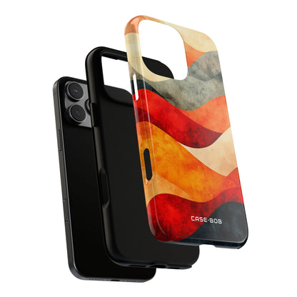 Cracked Wave Sunset iPhone 16 Pro Max Case - Tough