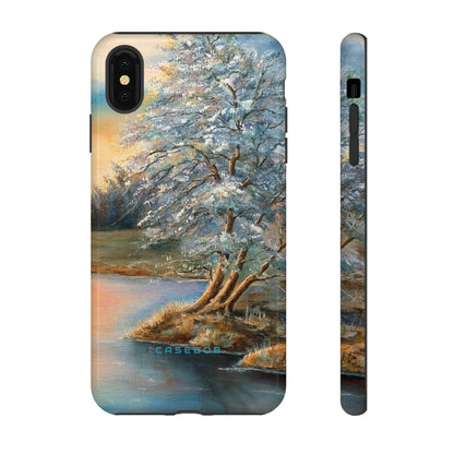 Winterday lake - Protective Phone Case