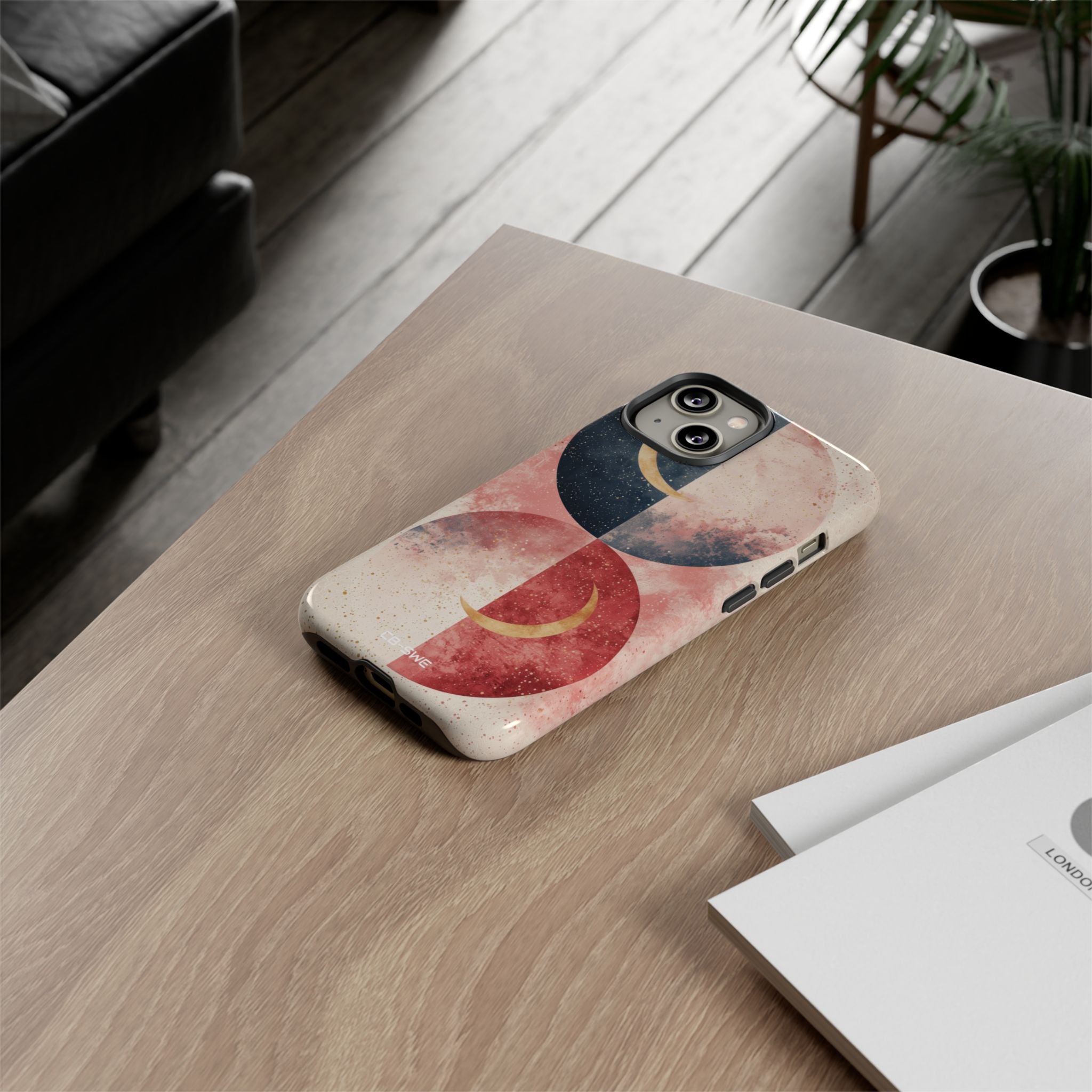Crescents Embrace Stars - iPhone Case